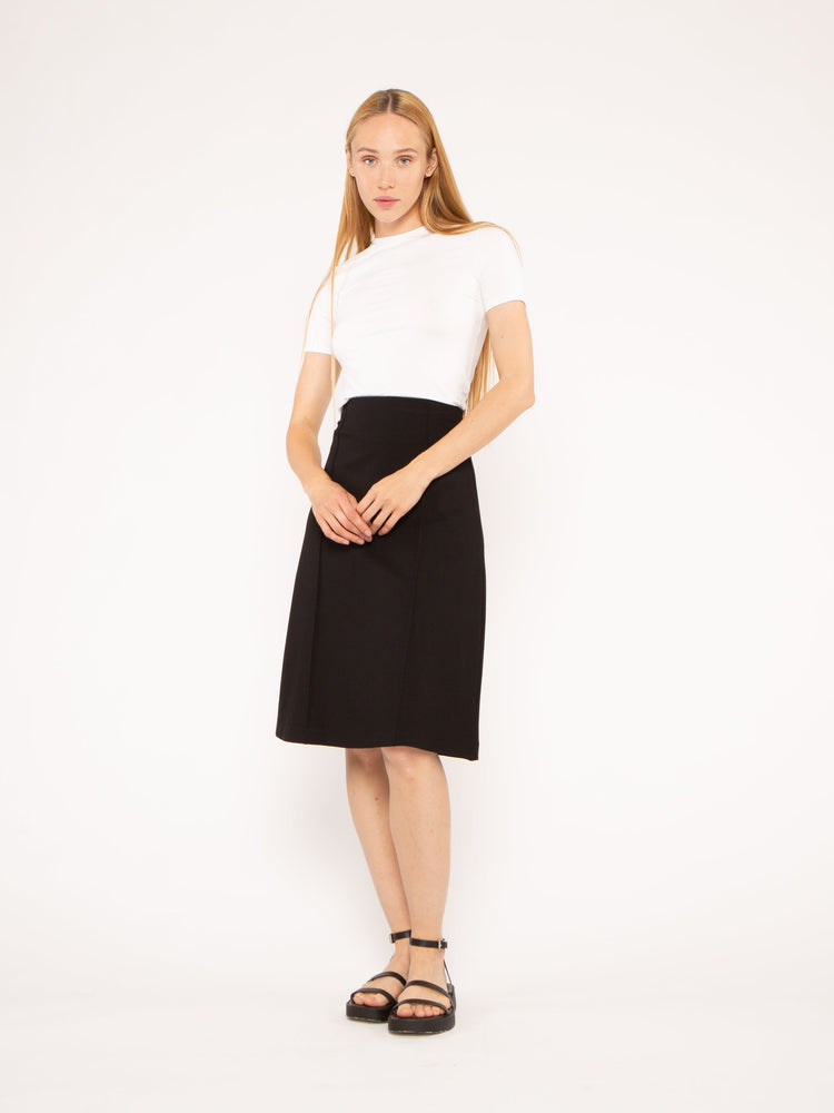 Ripley Rader Ponte Knit A-Line Skirt, Black