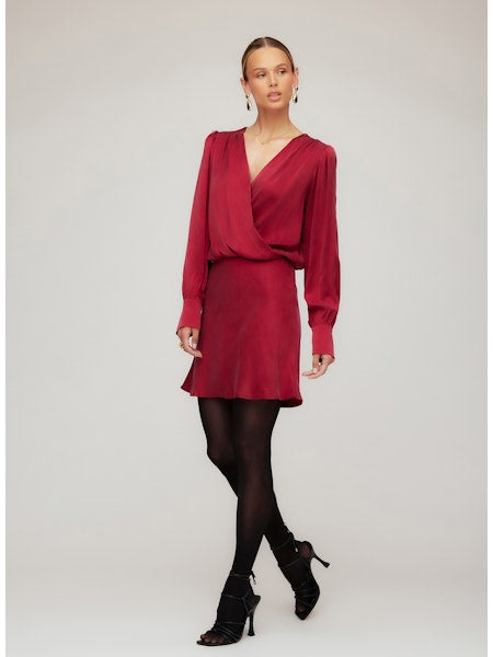 open lace back dress 1950s Burgundy Knit Wool Sweater Dress