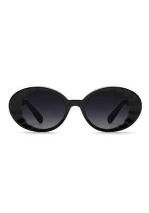Krewe Alixe Black + Black Crystal Sunglasses