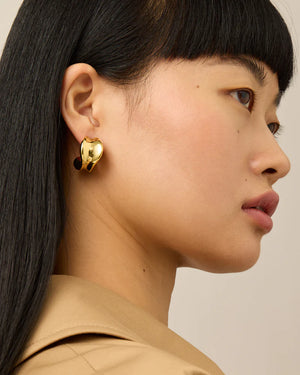 Jenny Bird Chunky Doune Hoops, Available in 2 Colors