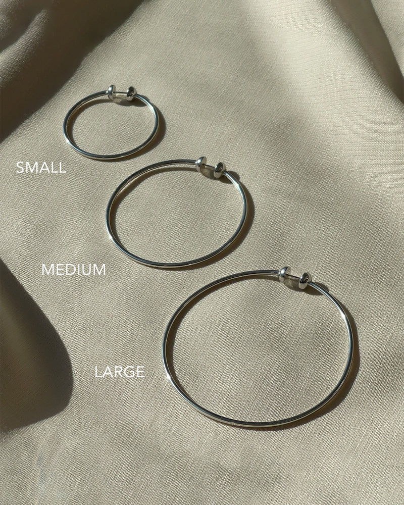 Jenny Bird Icon Hoops - Small, Available in 2 Colors