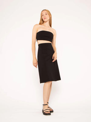 Ripley Rader Ponte Knit A-Line Skirt, Black