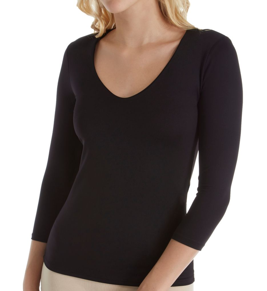 Only Hearts Delicious 3/4 Sleeve V-Neck, Black