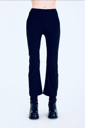 Elaine Kim Cicero Tech Stretch Cropped Pants with Studs