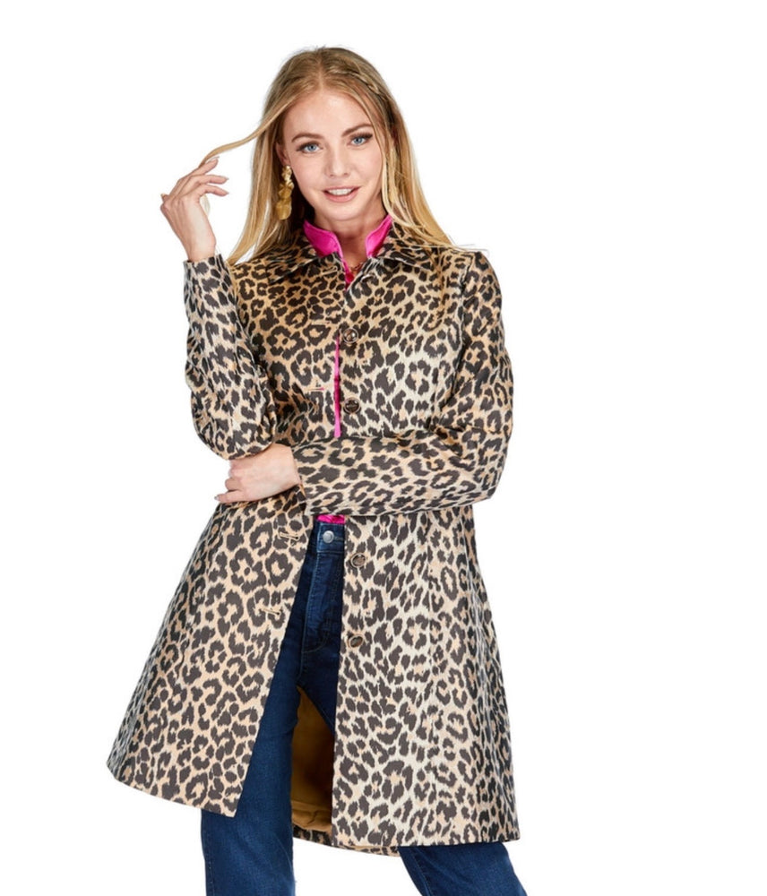 Jade Leopard Print Jacket