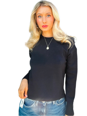 Spanx AirEssentials Long Sleeve Side Slit Top