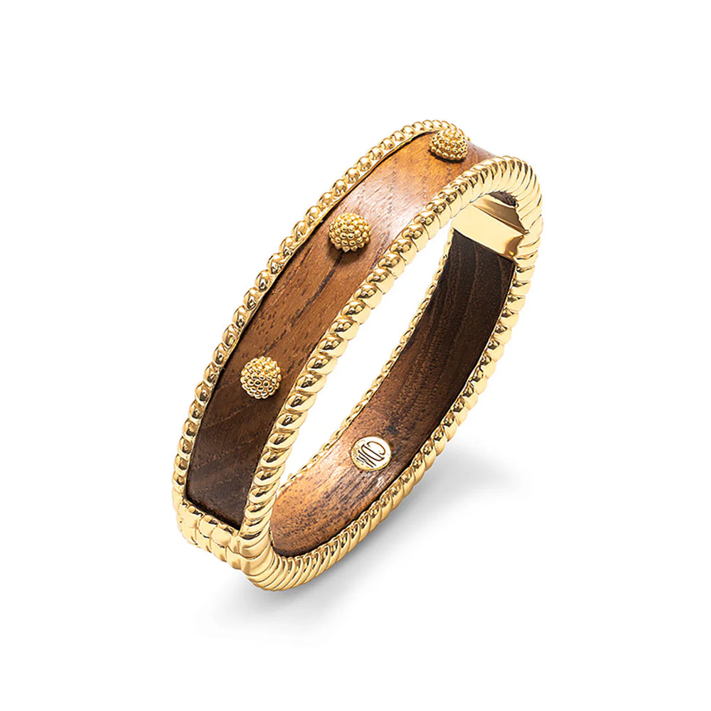 Capucine de Wulf Berry Hinged Teak Bangle