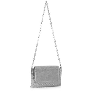 
            
                Load image into Gallery viewer, Whiting &amp;amp; Davis Gloria Crystal Fold Over Shoulder Bag, Available in 2 Colors
            
        