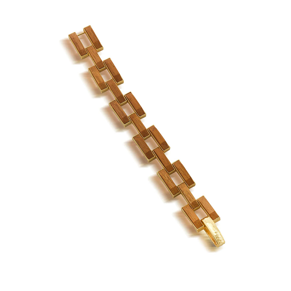 Capucine de Wulf Pathway Link Bracelet, Teak