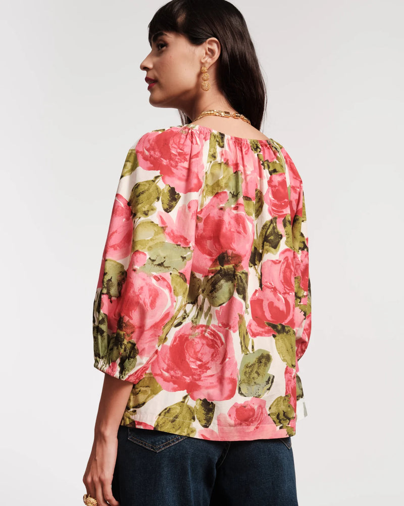 Frances Valentine Bliss Top Pretty Peonies