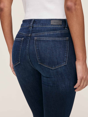 DL1961 Mara Straight: Mid Rise Instasculpt Ankle, Eastside