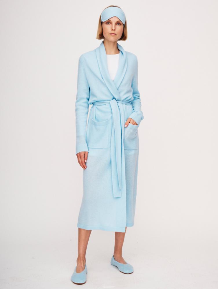 White and Warren Cashmere Long Robe