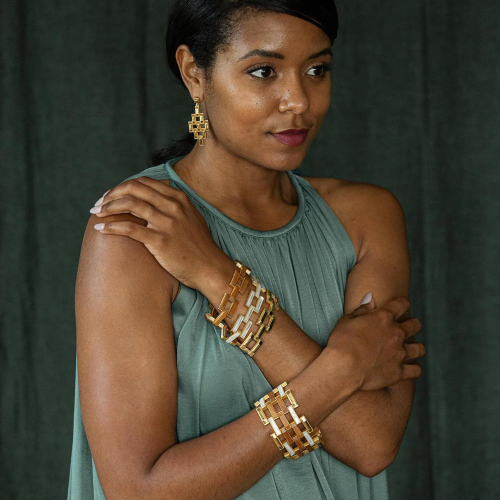 Capucine de Wulf Pathway Link Bracelet, Mother of Pearl