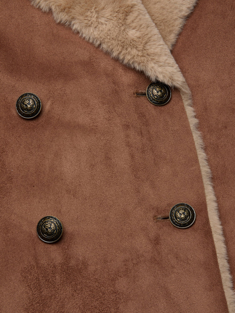 L'Agence Citron Faux Fur Maxi Coat