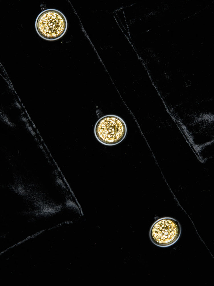 L'Agence Jia Crop 3/4 Sleeve Jacket, Black