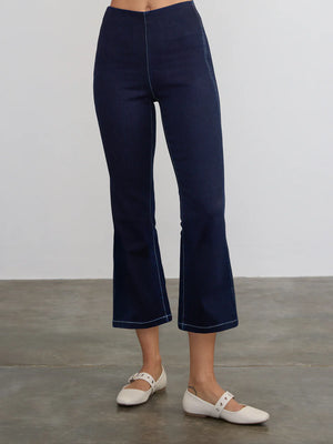 Margaret O'Leary Denim Crop Flare Pant