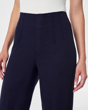 Spanx Stretch Twill Cropped Wide-Leg Pant