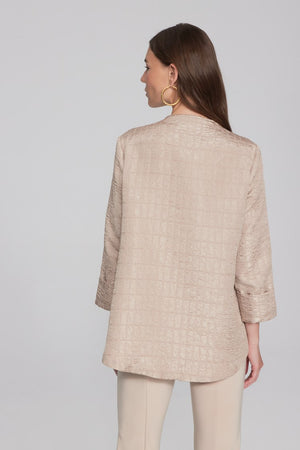 
            
                Load image into Gallery viewer, Joseph Ribkoff Textured Woven Jacquard Swing Jacket
            
        