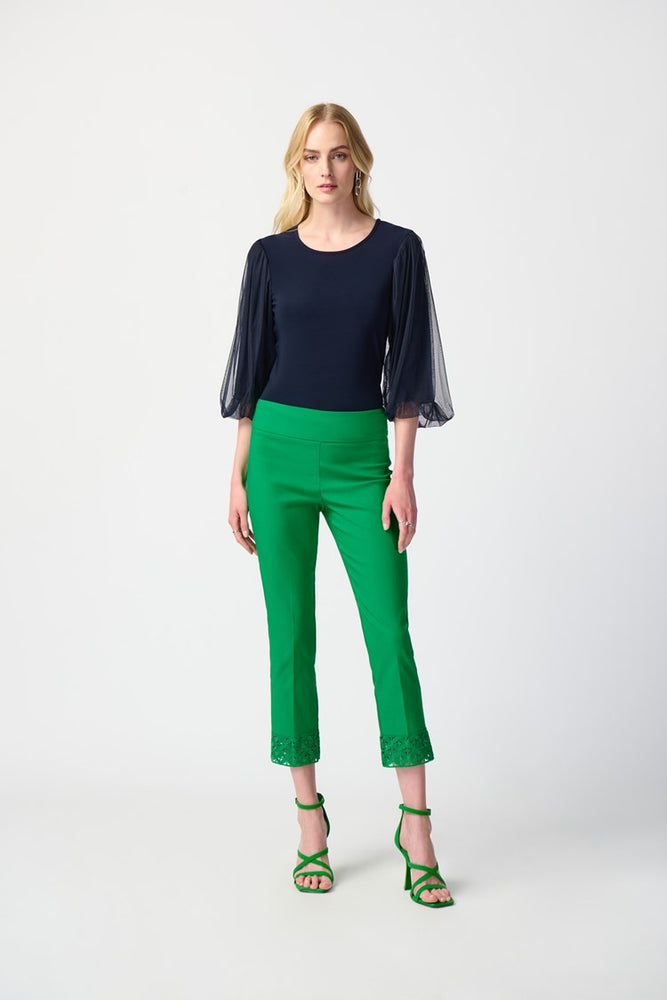 
            
                Load image into Gallery viewer, Joseph Ribkoff Silky Knit Top with Mesh Sleeves
            
        
