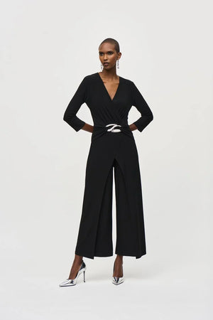 Joseph Ribkoff Silky Knit Wrap Jumpsuit