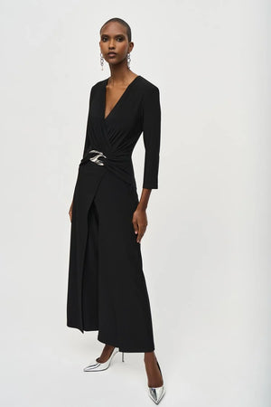 Joseph Ribkoff Silky Knit Wrap Jumpsuit