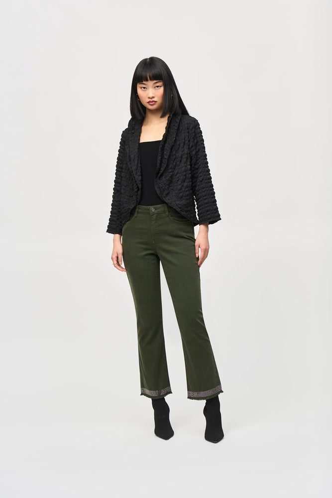 Joseph Ribkoff Bubble Woven Cropped Jacket