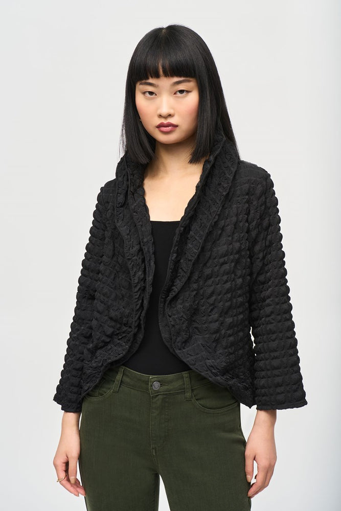 Joseph Ribkoff Bubble Woven Cropped Jacket