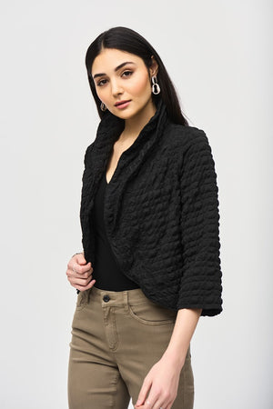 Joseph Ribkoff Bubble Woven Cropped Jacket