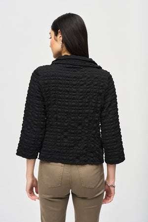 Joseph Ribkoff Bubble Woven Cropped Jacket