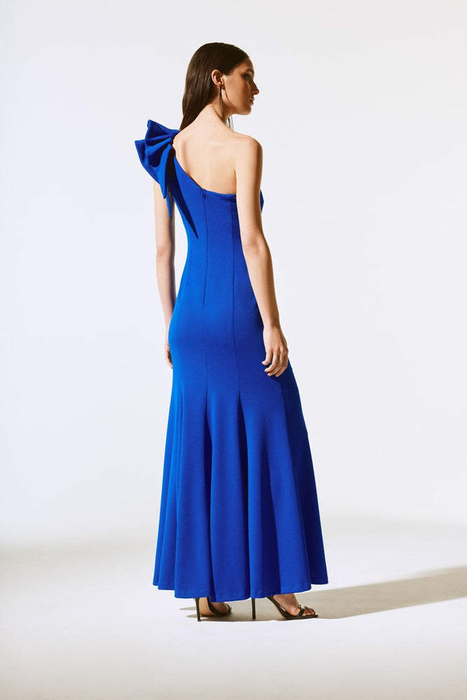 Joseph Ribkoff Scuba Crepe One Shoulder Gown