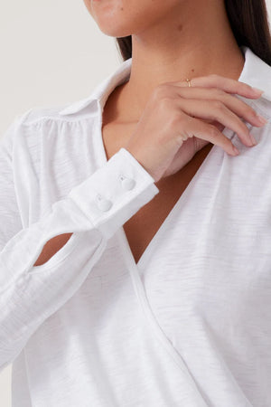 Goldie Lewinter Lauren Surplice Top