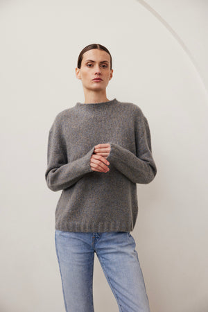 W. Cashmere Tia Mock Neck