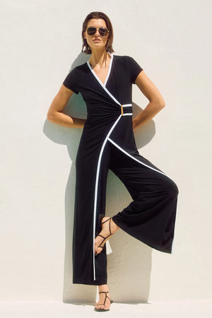 Joseph Ribkoff Silky Knit Sleeveless Culotte Jumpsuit