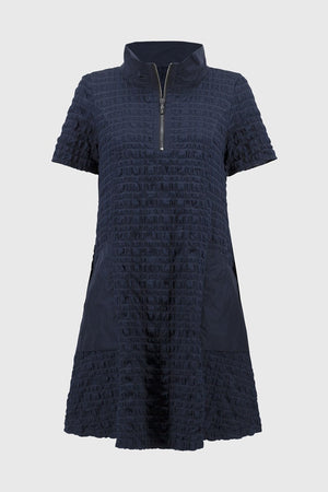 Joseph Ribkoff Bubble Jacquard A-Line Dress