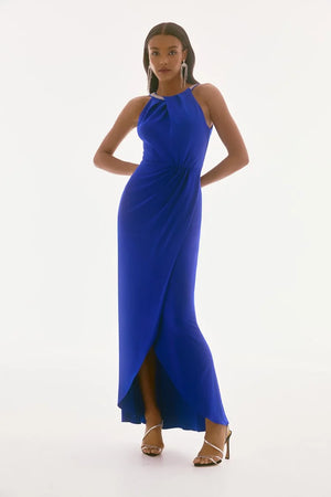 Joseph Ribkoff Silky Knit Halter Gown