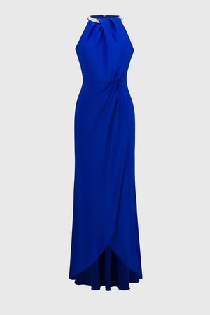 Joseph Ribkoff Silky Knit Halter Gown