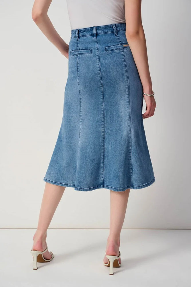 Joseph Ribkoff Stretch Denim Trumpet Skirt