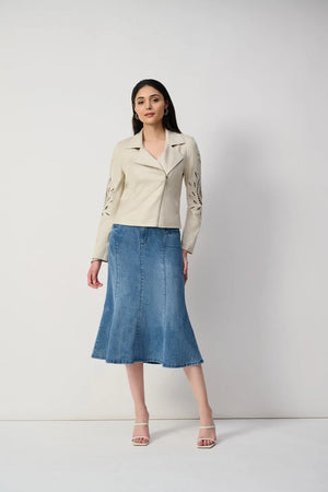 Joseph Ribkoff Stretch Denim Trumpet Skirt