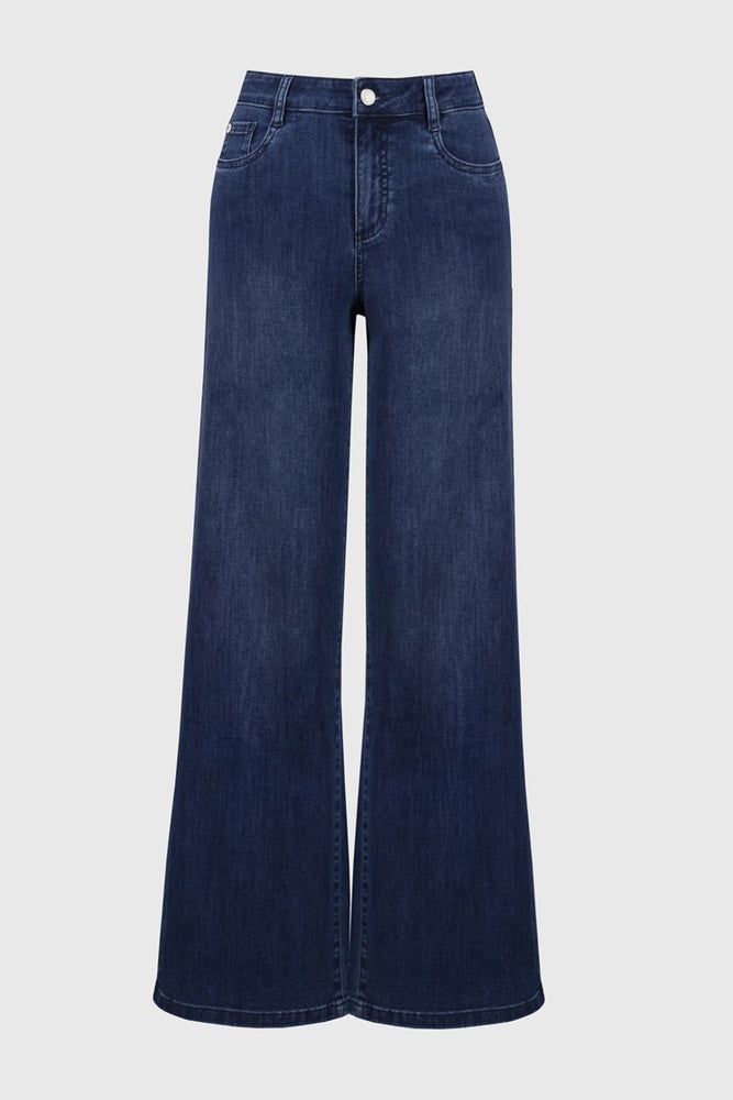 Joseph Ribkoff Goldie Classic Wide Leg Stretch Jeans