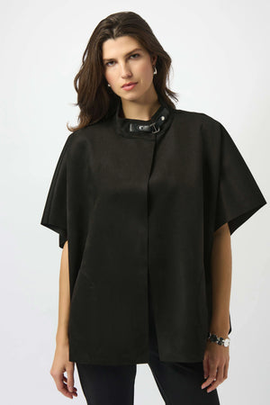 Joseph Ribkoff Scuba Suede Poncho Cover Up