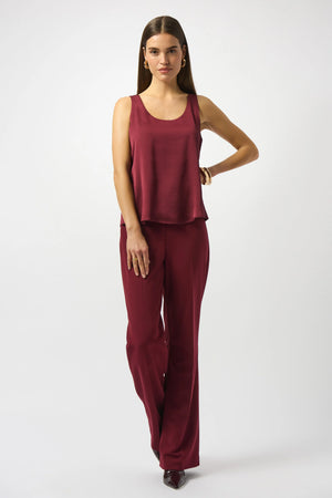 Joseph Ribkoff Hammered Satin Sleeveless Top