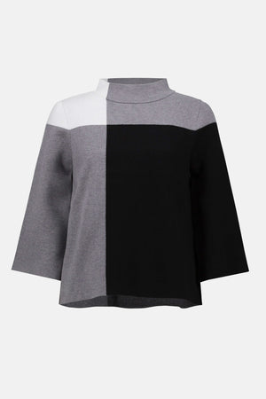 Joseph Ribkoff Jacquard Color Block Sweater
