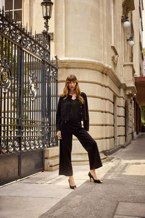 Joseph Ribkoff Sweater-Knit Straight Leg Pants