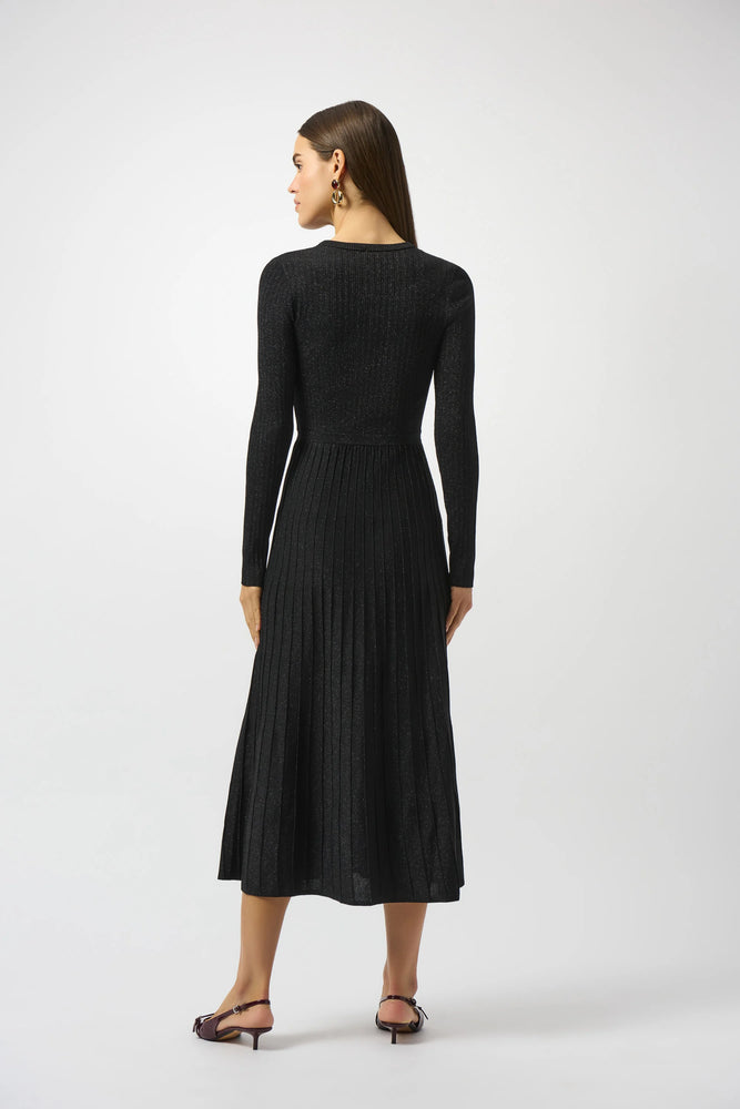 Joseph Ribkoff Knit Fit and Flare Crew Neck Dress