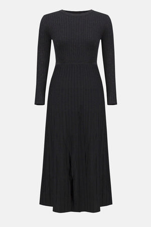 Joseph Ribkoff Knit Fit and Flare Crew Neck Dress