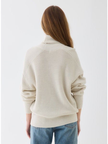 Majestic Filatures Merino Rib Semi Relaxed Long Sleeve Turtleneck