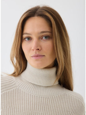 Majestic Filatures Merino Rib Semi Relaxed Long Sleeve Turtleneck