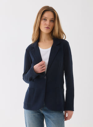 Majestic Filatures Double Face One Button Blazer
