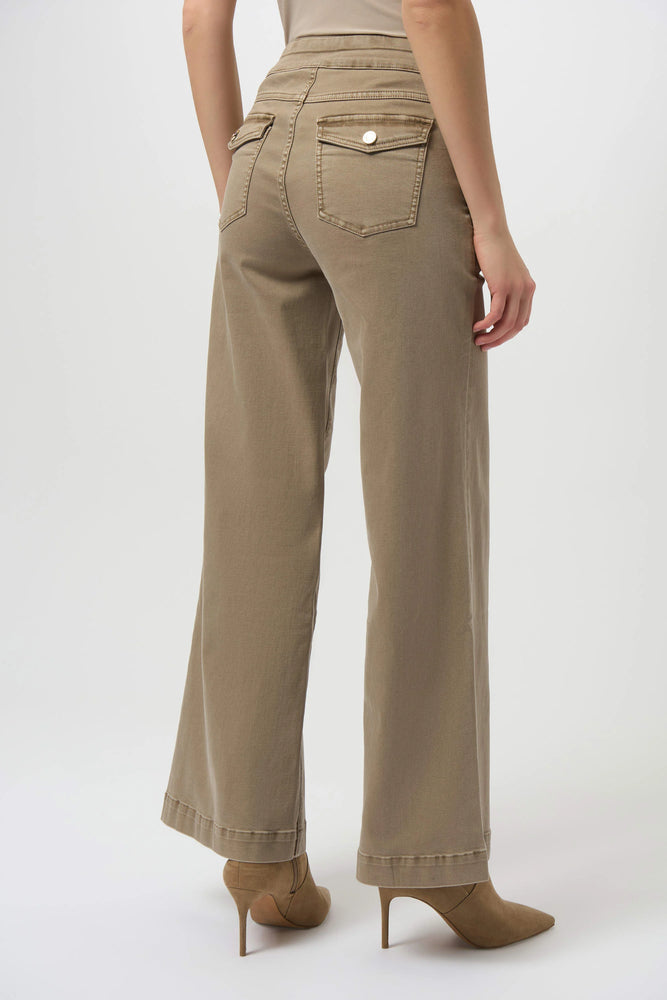 Joseph Ribkoff Classic Wide Leg Pull On Jeans