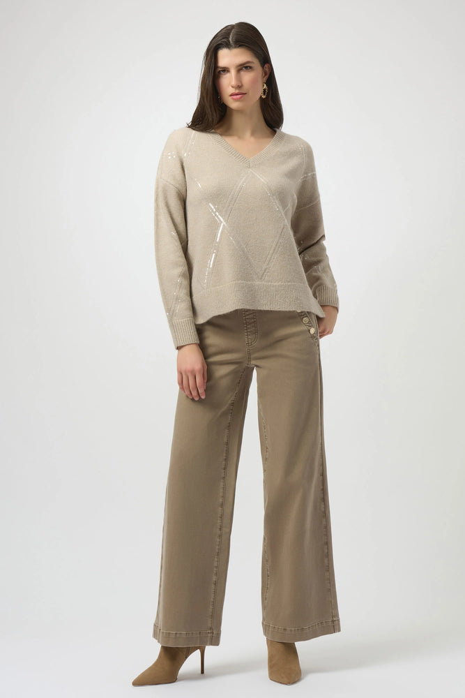 Joseph Ribkoff Classic Wide Leg Pull On Jeans